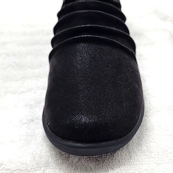 CLARKS CLOUDSTEPPERS●SILLIAN GEMMA BLACK ANKLE BOOTS■LADIES 8 ●WIDE●NWB●CUTE● - Picture 8 of 16